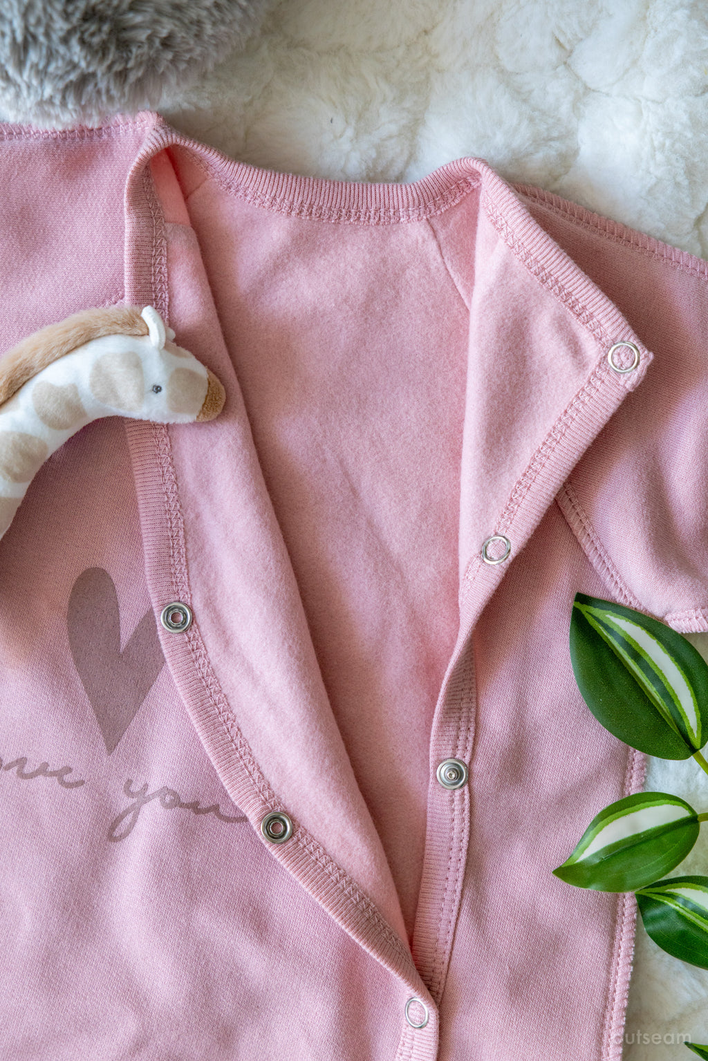 Outseam Sleepsuit Outseam Pink — detail view 4